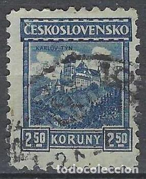 Timbres: CHECOSLOVAQUIA 1927-29 - CASTILLOS, KARLUV TYN - USADO