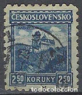Timbres: CHECOSLOVAQUIA 1927-29 - CASTILLOS, KARLUV TYN - USADO