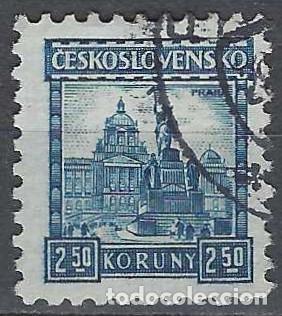 Sellos: CHECOSLOVAQUIA 1929-31 - CASTILLOS, PLAZA DE SAN WENCESLAO, PRAGA - USADO