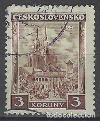 Sellos: CHECOSLOVAQUIA 1929 - PAISAJES, CATEDRAL DE BRNO - USADO