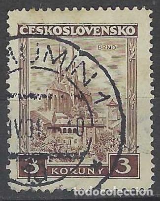 Sellos: CHECOSLOVAQUIA 1929 - PAISAJES, CATEDRAL DE BRNO - USADO