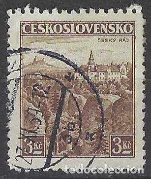 Sellos: CHECOSLOVAQUIA 1936 - TURISMO, CESK&Yacute; RAJ - USADO