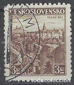 Sellos: CHECOSLOVAQUIA 1936 - TURISMO, CESK&Yacute; RAJ - USADO