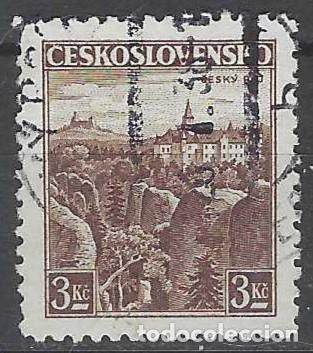 Sellos: CHECOSLOVAQUIA 1936 - TURISMO, CESK&Yacute; RAJ - USADO