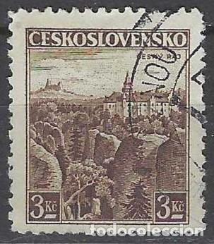 Sellos: CHECOSLOVAQUIA 1936 - TURISMO, CESK&Yacute; RAJ - USADO