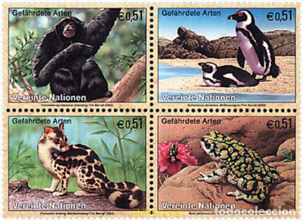 Francobolli: 4576 MNH NACIONES UNIDAS. Viena 2002 ESPECIES EN PELIGRO DE EXTINCION