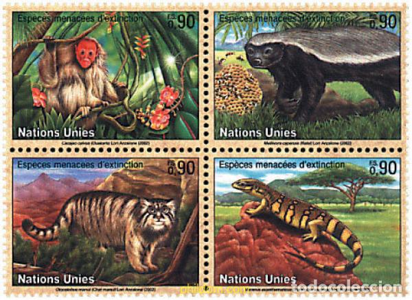 Francobolli: 4575 MNH NACIONES UNIDAS. Ginebra 2002 ESPECIES EN PELIGRO DE EXTINCION
