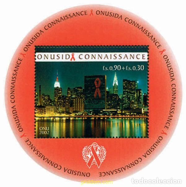 Sellos: 100655 MNH NACIONES UNIDAS. Ginebra 2002 CONCIENCIACION CONTRA EL SIDA