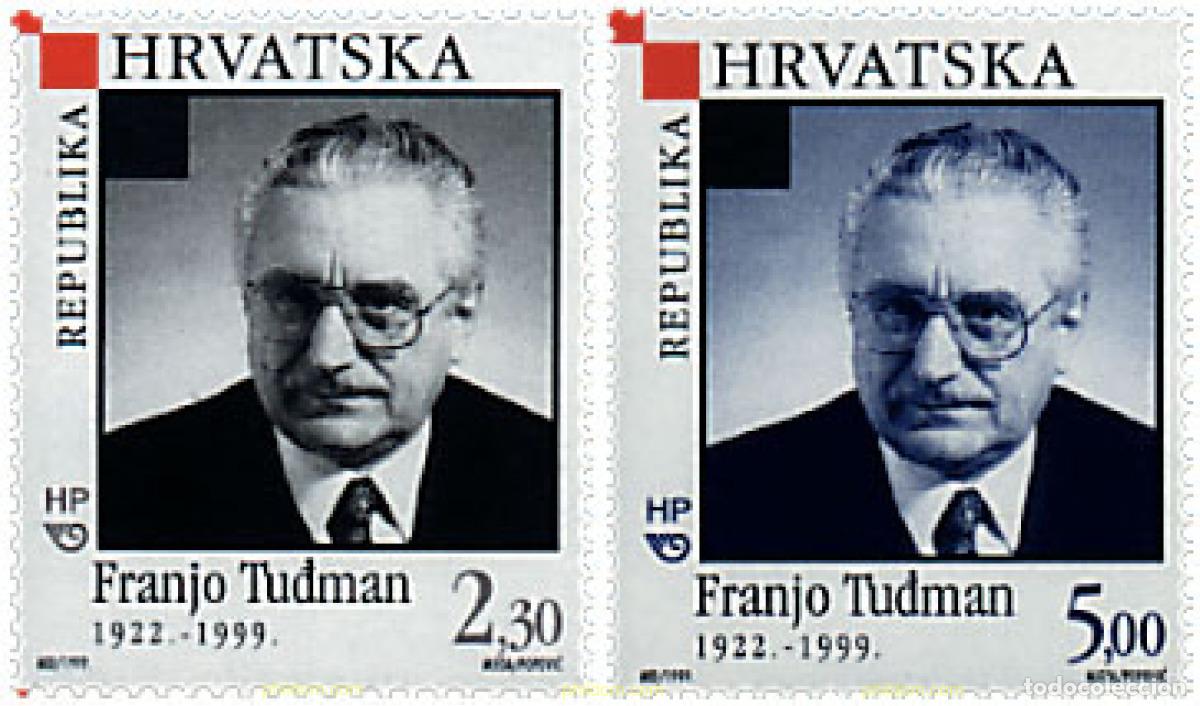 Francobolli: 51310 MNH CROACIA 1999 EN MEMORIA DEL PRESIDENTE FANJO TUDMAN