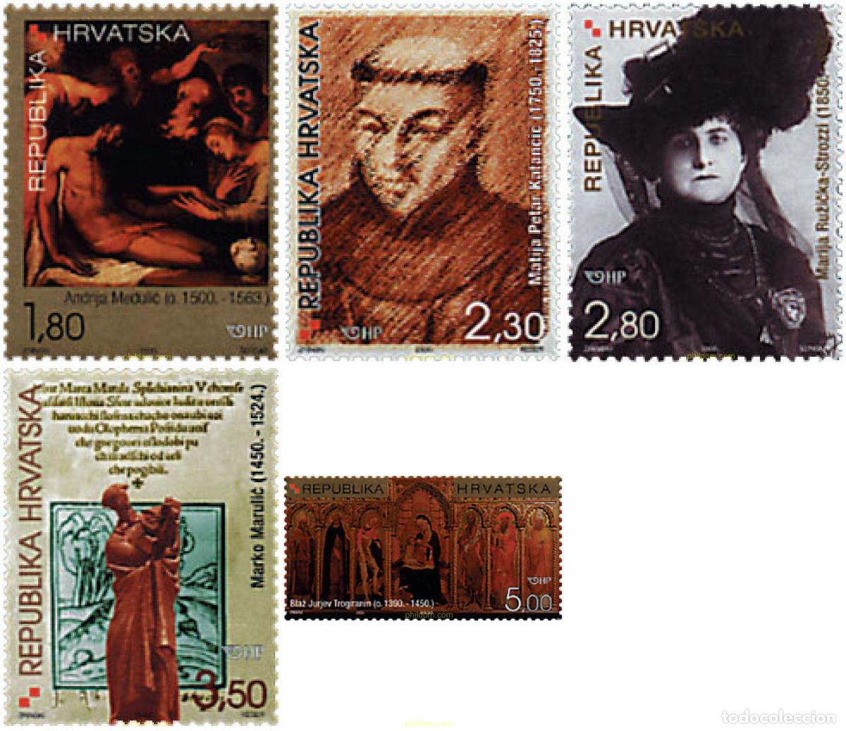 Francobolli: 51302 MNH CROACIA 2000 PERSONALIDADES CROATAS