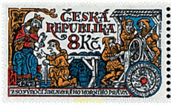 Francobolli: 51336 MNH CHEQUIA 1999 750 ANIVERSARIO DEL DERECHO DEL MINERO DE JIHLAVA