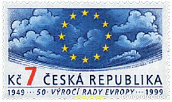 Stamps: 51373 MNH CHEQUIA 1999 50 ANIVERSARIO DEL CONSEJO DE EUROPA