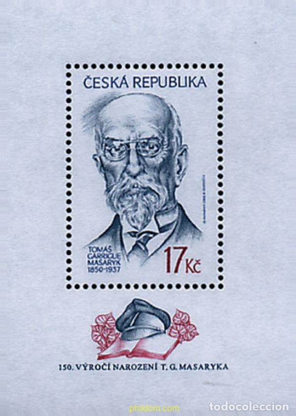 Francobolli: 51378 MNH CHEQUIA 2000 150 ANIVERSARIO DEL NACIMIENTO DEL ANTIGUO PRESIDENTE TOMAS GARRIGUE MASARYK