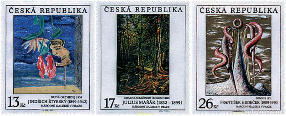 Francobolli: 82867 MNH CHEQUIA 1999 OBRAS DE ARTE SOBRE SELLOS