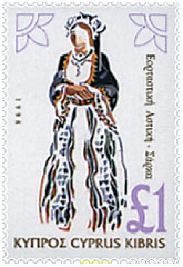 Francobolli: 51415 MNH CHIPRE 1998 VESTIDOS REGIONALES