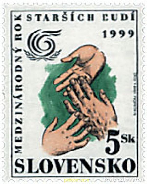 Selos: 52073 MNH ESLOVAQUIA 1999 A&Ntilde;O INTERNACIONAL DE LA TERCERA EDAD