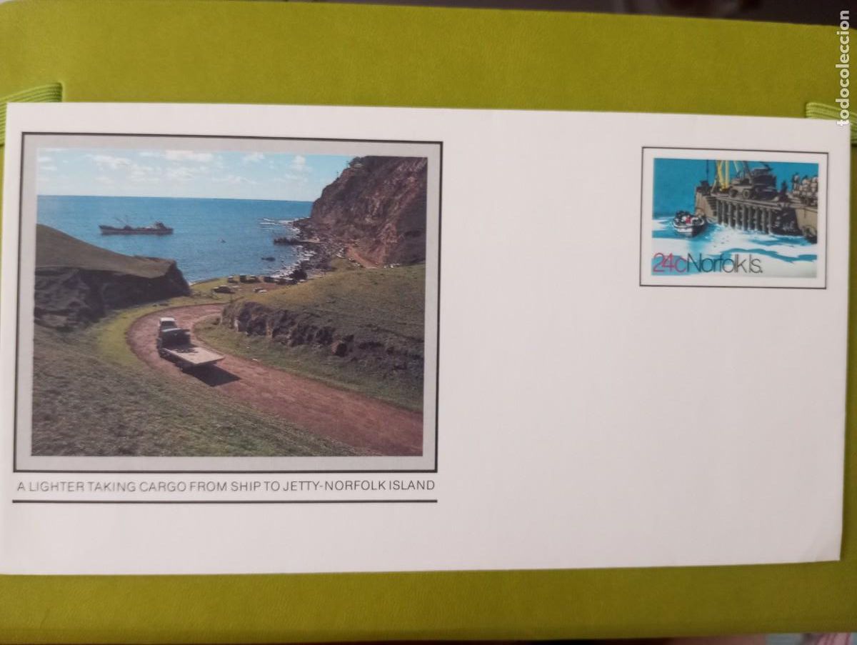 Selos: NORFOLK, SOBRE ENTERO POSTAL. VER DESCRIPCI&Oacute;N