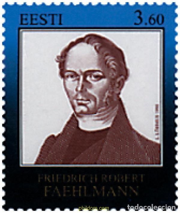 Briefmarken: 85779 MNH ESTONIA 1998 BICENTENARIO DEL NACIMIENTO DE FRIEDRICH ROBERT FAEHLMANN