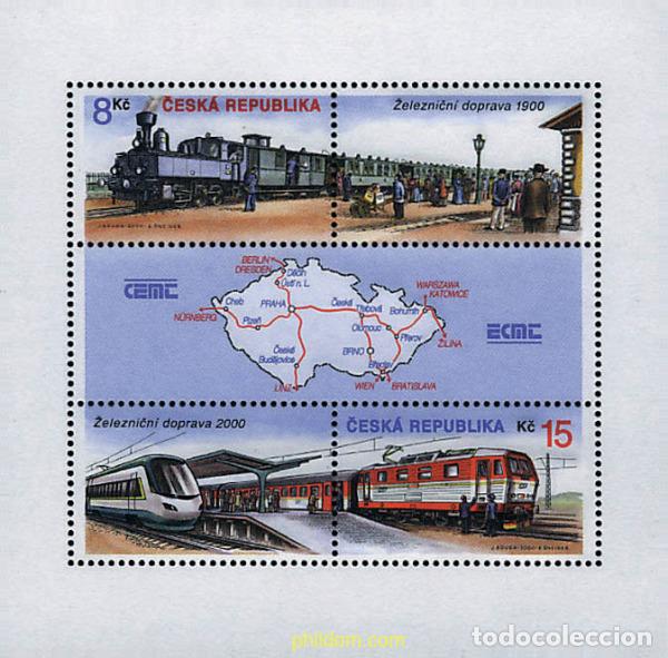 Stamps: 60698 MNH CHEQUIA 2000 TRENES DE 1900 Y 2000