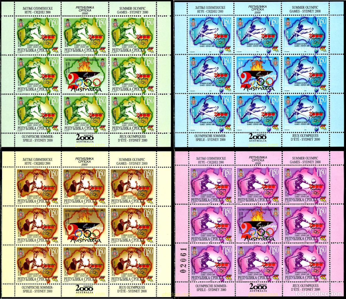 Sellos: 114817 MNH BOSNIA-HERZEGOVINA. Adm Serbia 2000 27 JUEGOS OLIMPICOS VERANO SYDNEY 2000
