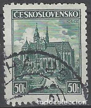 Sellos: CHECOSLOVAQUIA 1938 - EXPO. FILAT&Eacute;LICA NACIONAL. KOSICE - USADO