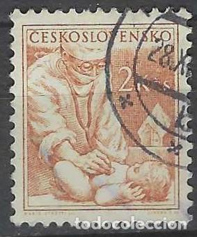 Sellos: CHECOSLOVAQUIA 1954 - PROFESIONES, PEDIATRIA - USADO
