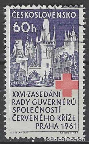 Sellos: CHECOSLOVAQUIA 1961 - 26&ordf; SESI&Oacute;N DE GOBERNANTES DE LA LIGA DE SOCIEDADES DE LA CRUZ ROJA - USADO