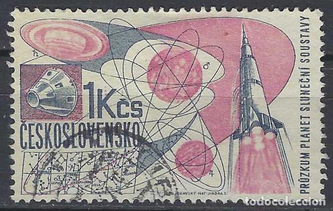 Sellos: CHECOSLOVAQUIA 1966 - ESPACIO - USADO