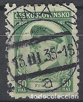 Sellos: CHECOSLOVAQUIA 1935 - PERSONAJES, PRESIDENTE MASARYK - USADO
