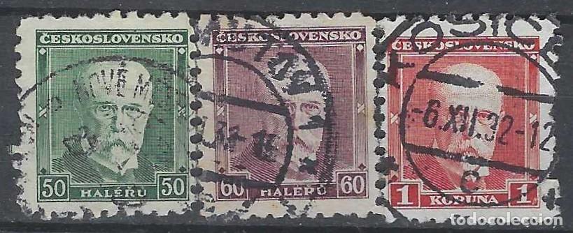 Sellos: CHECOSLOVAQUIA 1930 - PRESIDENTE MASARYK, S.COMPLETA - USADOS