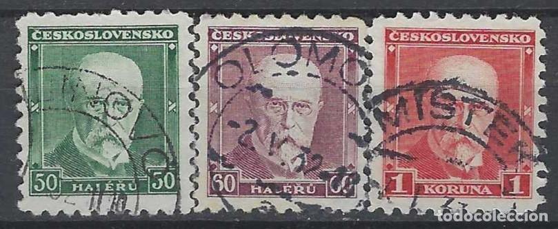 Sellos: CHECOSLOVAQUIA 1930 - PRESIDENTE MASARYK, S.COMPLETA - USADOS