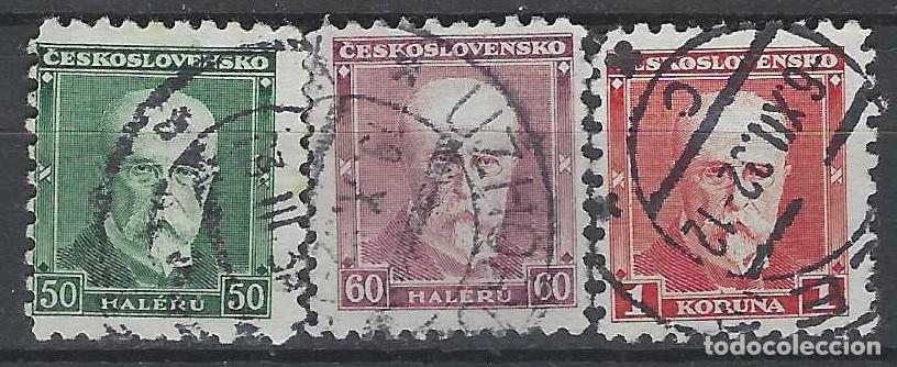 Sellos: CHECOSLOVAQUIA 1930 - PRESIDENTE MASARYK, S.COMPLETA - USADOS
