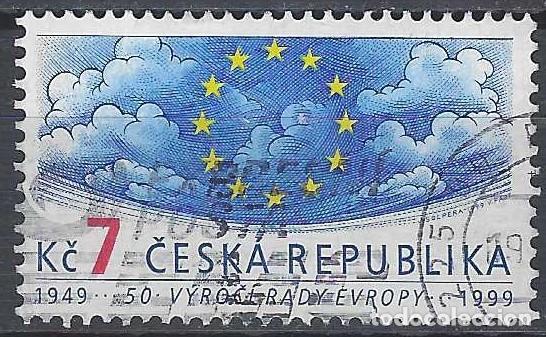 Sellos: REP&Uacute;BLICA CHECA 1999 - 50&ordm; ANIV. DEL CONSEJO DE EUROPA - USADO