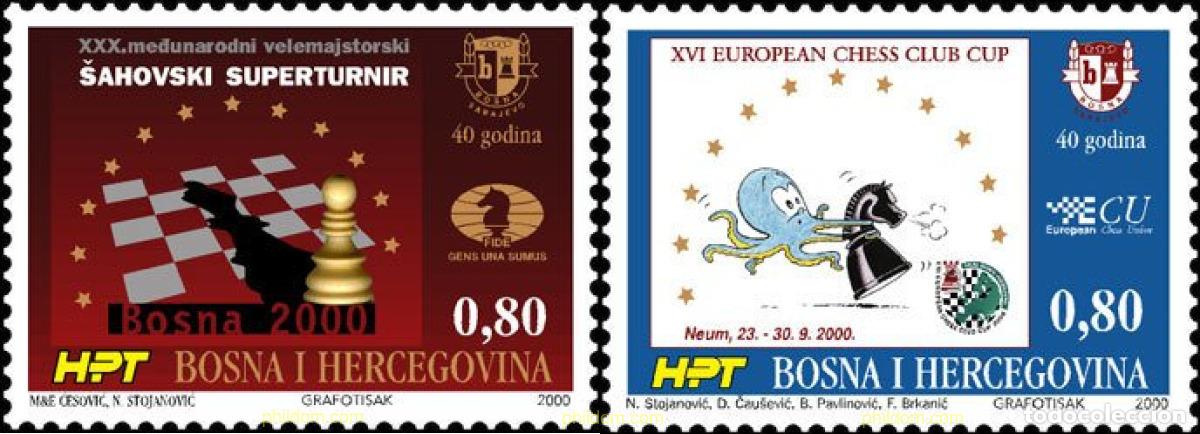 Francobolli: 81089 MNH BOSNIA-HERZEGOVINA. Adm Croata 2000 XVI CAMPEONATO DE EUROPA DE AJEDREZ