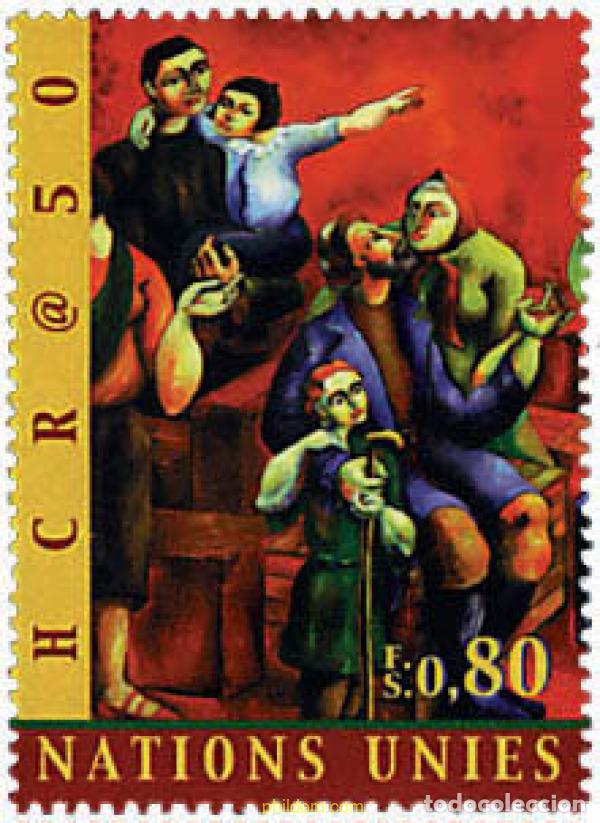 Sellos: 58204 MNH NACIONES UNIDAS. Ginebra 2000 50 ANIVERSARIO DEL ALTO COMISARIADO POR LOS REFUGIADOS