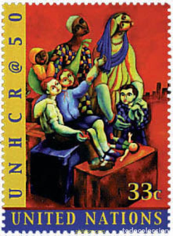 Sellos: 58194 MNH NACIONES UNIDAS. Nueva York 2000 50 ANIVERSARIO DEL ALTO COMISARIADO POR LOS REFUGIADOS