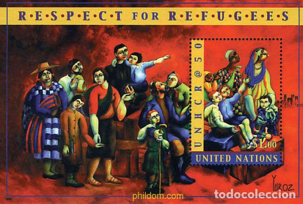 Sellos: 58193 MNH NACIONES UNIDAS. Nueva York 2000 50 ANIVERSARIO DEL ALTO COMISARIADO POR LOS REFUGIADOS