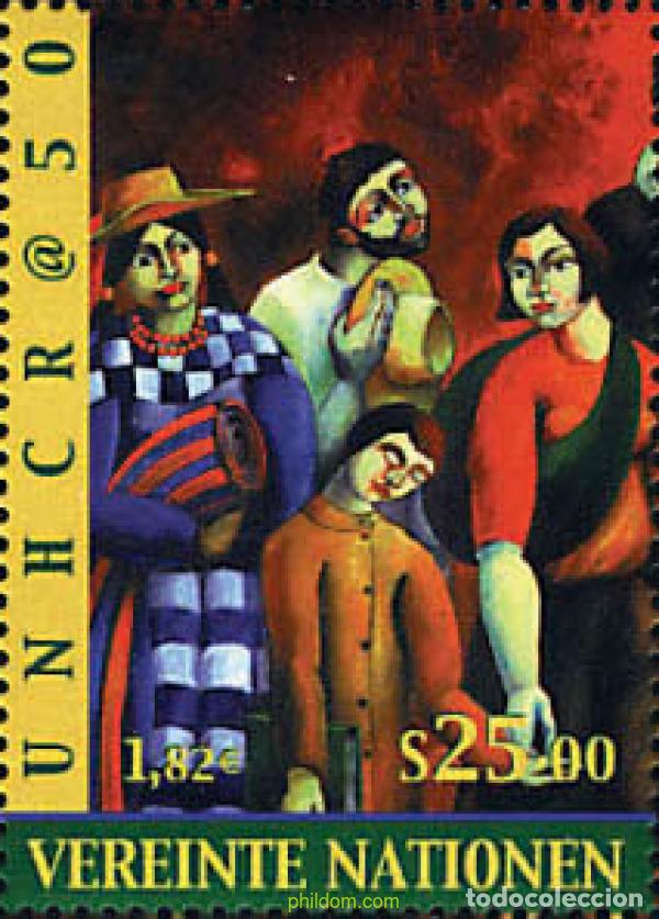Sellos: 107269 MNH NACIONES UNIDAS. Viena 2000 50 ANIVERSARIO DEL ALTO COMISARIADO POR LOS REFUGIADOS