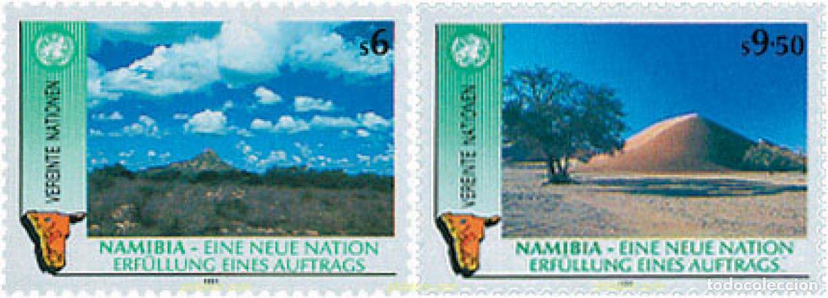 Sellos: 56460 MNH NACIONES UNIDAS. Viena 1991 NAMIBIA. EL NACIMIENTO DE UNA NACION