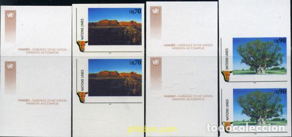 Sellos: 220667 MNH NACIONES UNIDAS. Ginebra 1991 NAMIBIA. EL NACIMIENTO DE UNA NACION