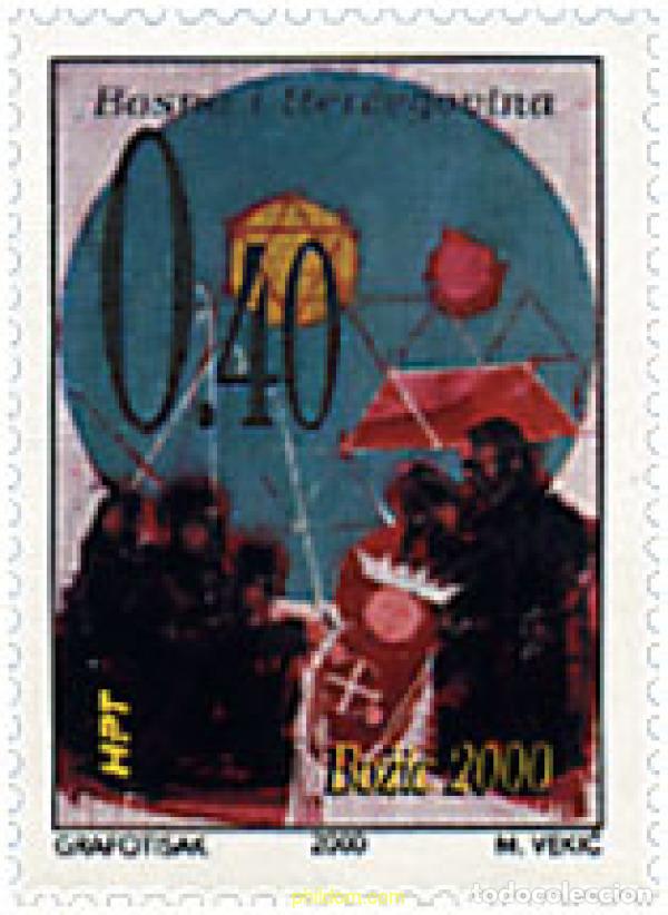 Sellos: 64030 MNH BOSNIA-HERZEGOVINA. Adm Croata 2000 NAVIDAD