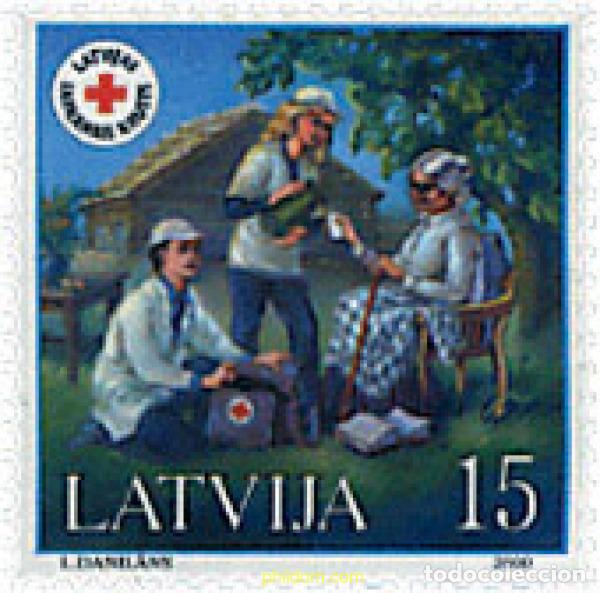 Sellos: 86580 MNH LETONIA 2000 CRUZ ROJA LETONA