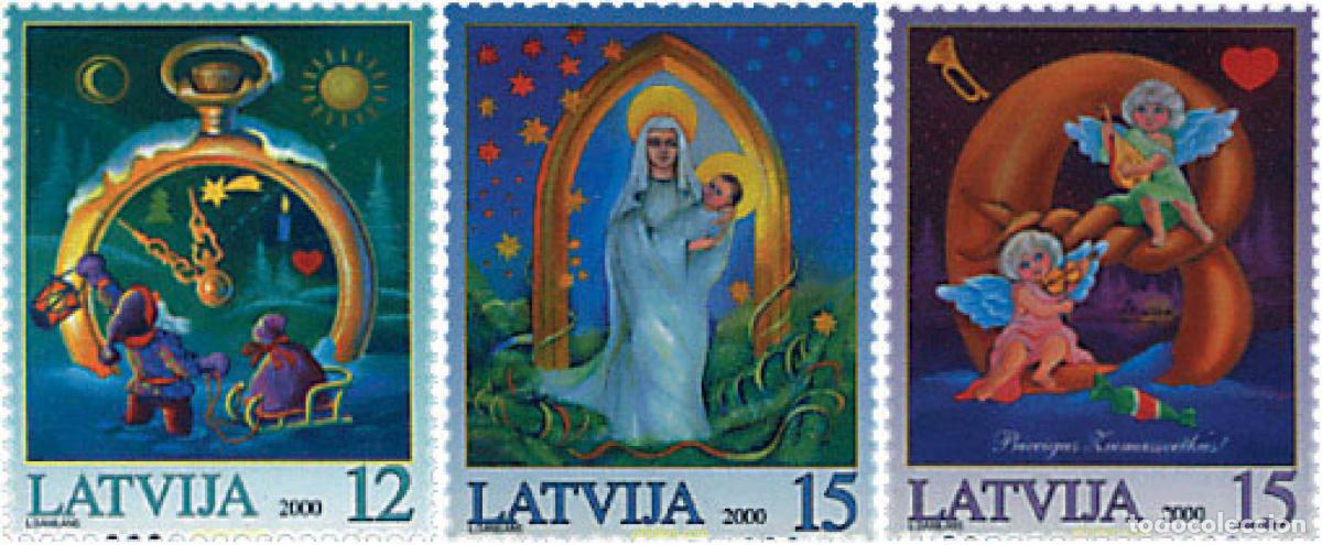 Sellos: 86582 MNH LETONIA 2000 NAVIDAD
