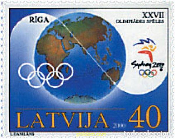 Sellos: 86581 MNH LETONIA 2000 27 JUEGOS OLIMPICOS VERANO SYDNEY 2000
