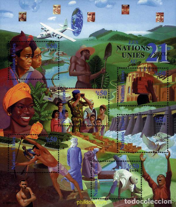 Sellos: 58172 MNH NACIONES UNIDAS. Ginebra 2000 LAS NACIONES UNIDAS EN EL SIGLO XXI