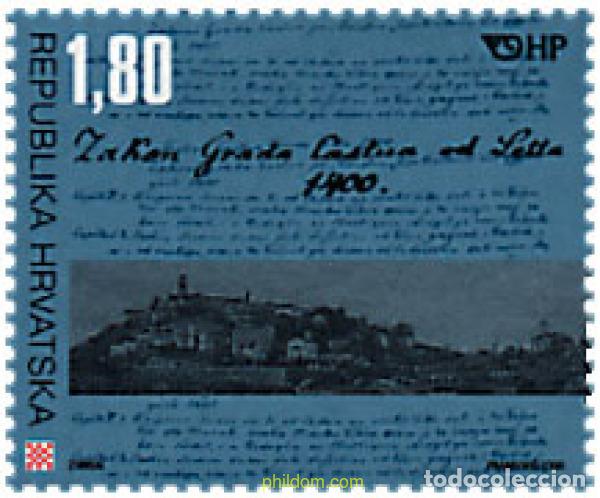Sellos: 64495 MNH CROACIA 2000 600 A&Ntilde;OS DEL ESTATUTO DE KASTAV