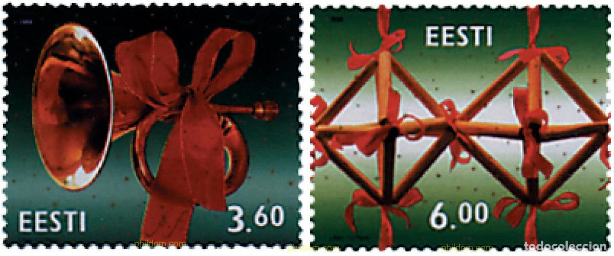 Sellos: 61409 MNH ESTONIA 2000 NAVIDAD