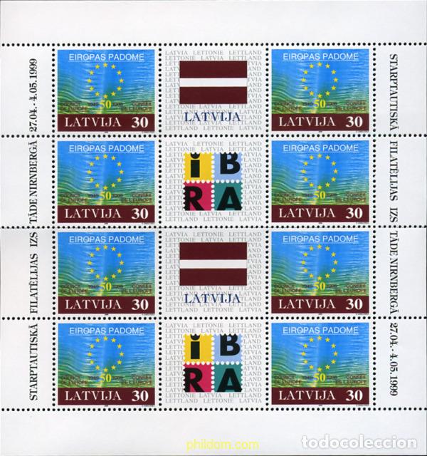 Selos: 10289 MNH LETONIA 1999 50 ANIVERSARIO DEL CONSEJO DE EUROPA