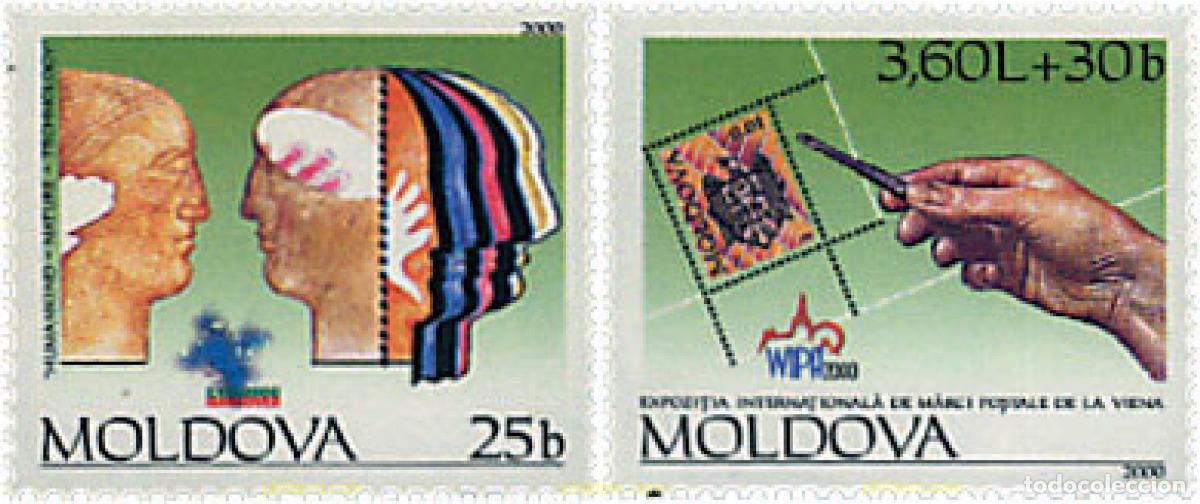 Sellos: 68979 MNH MOLDAVIA 2000 EXPOSICION INTERNACIONAL, HANNOVER Y WIPA 2000