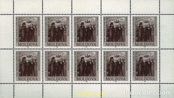 Sellos: 10343 MNH MOLDAVIA 1999 BICENTENARIO DEL NACIMIENTO DEL DRAMATURGO Y ROMANCERO RUSO ALEXANDER POUCH